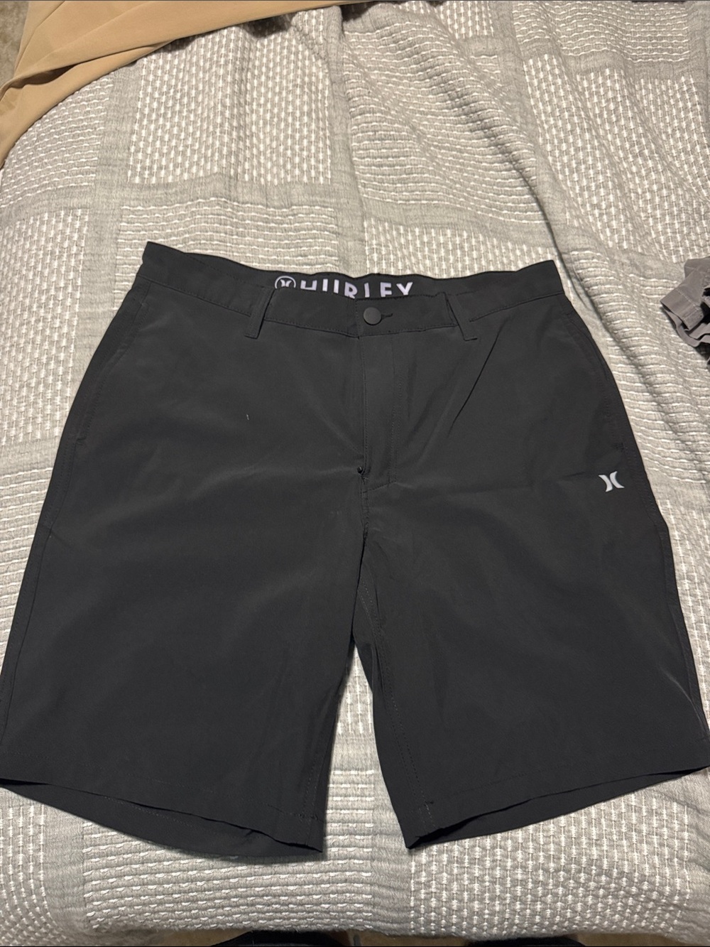 Hurley Black Athletic Stretch Shorts